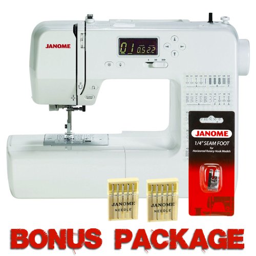 Janome DC1050 Computerized Sewing Machine w/FREE BONUS PACKAGE On Sale