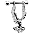 Clear Gem Eagle Bird Helix Cartilage Earring