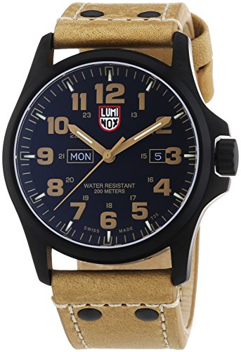 Luminox atacama field day black carbon fiber dial brown…