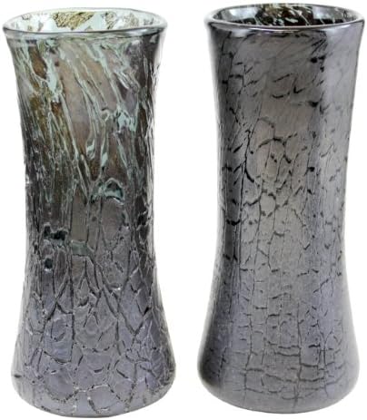PA GLASS Co. 6-Inch Hand-Blown Glass Vase 2100 - Black