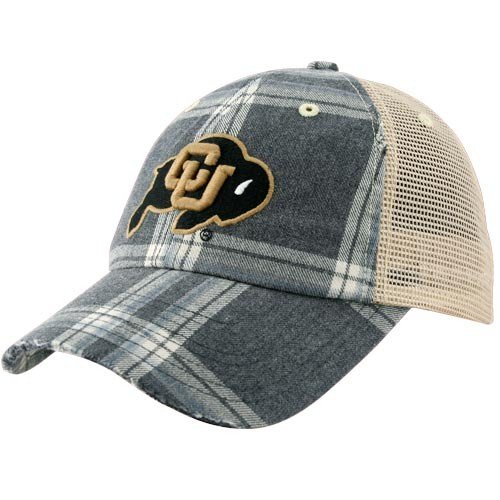 Buy Top of the World Colorado Buffaloes Charcoal Plaid Academic Adjustable Hat by Top of the World