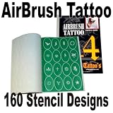 ABD TAT-SET4 AIRBRUSH TATTOO STENCILS SET 4 REUSEABLE TATTOO TEMPLATE SET