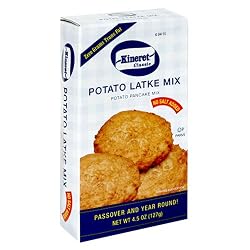 Kinerat Classic Side Dish, Potato Latke Mix - No Salt, 4.5-Ounce (Pack of 12)