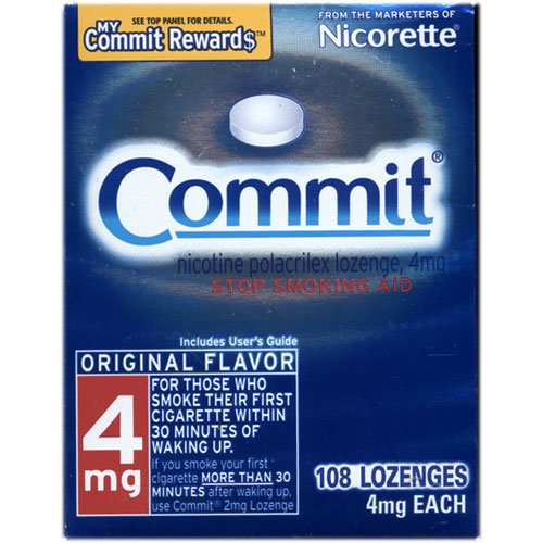 Commit Lozenges, 4 mg, 108-Count Box (Original Flavor) Commit Lozenges, 4 mg, 108-Count Box (Original Flavor)