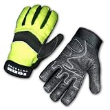 Tenn Hi-Viz Yellow Cycle Cold Weather 3M Insulation Waterproof Gel Grip Palms Windproof Cycling Gloves