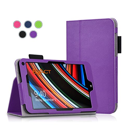HP Stream Case Exact [Pro Series] PU Leather Folio Case for HP Stream  (2015) Purple