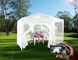 from Quictent Quictent HEXAGONAL 2x2x2m Patio Garden Gazebo Party Wedding Tent White Model ML-GM1202