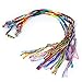 9 Colorful Braided Thread Friendship Bracelets Wrist Ankle Bracelet Hippie (Random Color)