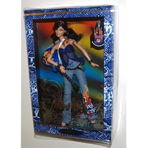 2005 Barbie Collector Silver Label, Hard Rock Barbie Doll with Guitar and Exclusive HRC... by 