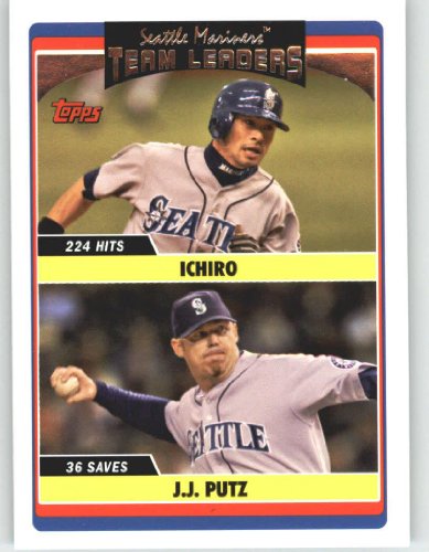 2006 Topps Update #320 Ichiro Suzuki / J. J. Putz TL - Seattle Mariners (Team Leaders) (Baseball Cards)