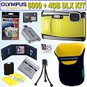 Olympus Stylus Tough 6000 10MP Digital Camera (Yellow) + 4GB Deluxe Accessory Kit