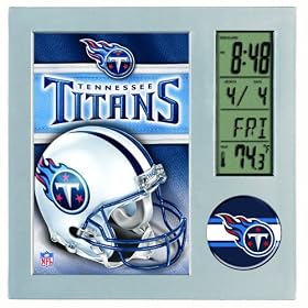 Tennessee Titans Digital Desk Clock