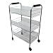 Tools: Small picture for 3 Basket Storage Cart   Silvertone