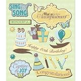 K&Company 80th Birthday Sticker Medley