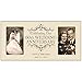 60th Anniversary Picture frame Gift Personalized 60th wedding with Couples names and anniversary dates holds 2 4x6 photos (Ivory)