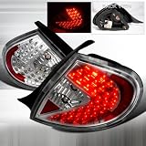 2000-2002 Dodge Neon Led Tail Lights Chrome w  Clear Lens by Instyleparts