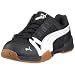 Puma Vellum Jr 183691 08, Unisex - Kinder Sportschuhe - Indoor, schwarz, (black-white 08), EU 37 1/2, (US 5 1/2), (UK 4 1/2)