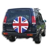 30 Union Jack Rigid Plastic Face Spare Tire Cover - Land Rover Discovery I & II by Boomerang