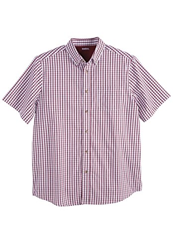 Kingsize Men's Big & Tall Wrinkle-Resistant Short Sleeve Sport Shirt