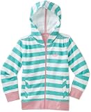 Hatley Girls 2-6X Kids Zip-Up Whales Striped Hoodie