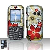 Orange Purple Green Pink Flower Rubberized Snap on Design Hard Case Facepla ....