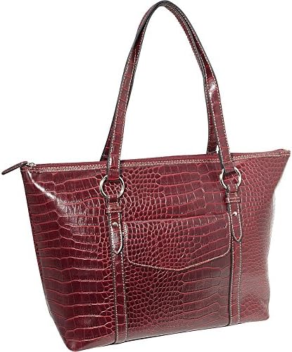 Sorella New York Exotic Marleen Laptop Tote (Red)