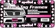 Spoiled with Flowers Glitter Car Truck SUV License Plate Frame