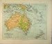 1926 MAP AUSTRALIA NEW ZEALAND SOLOMON ISLANDS CORAL