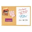 Quartet S554 Quartet Combo Bulletin Board, Dry-Erase Melamine/Cork, 48x36, White, Oak Frame