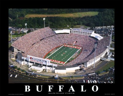 Buffalo Bills Art Poster Print by Brad Geller, 28x22