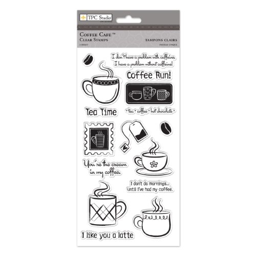 The Paper Company. St 93452, Coffee Cafe Clear Stamps