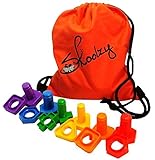 Jumbo Nuts and Bolts Set with Backpack - 24 pc - Occupational Therapy - Matching Fine Motor Toy for Toddlers Preschoolers - Free Activity Download