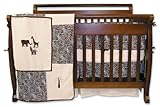 Trend Lab Sweet Safari 4 Piece Crib Bedding Set, Blue