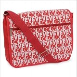 Morgan Designer Big Love Satchel Despatch Bag - Red & White - RRP £19.95