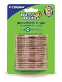 51t1H03bxvL. SL160  Premier Busy Buddy Gnawhide Refill Ring Dog Treats for Bristle and/or Bouncy Bones, Cornstarch, Large Reviews