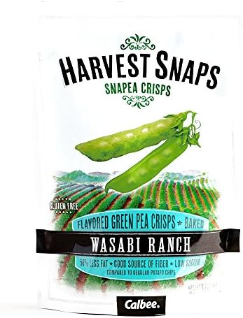 Calbee Wasabi Ranch Snapea Crisps 3.3 oz each (2 Items Per Order)