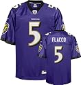 Joe Flacco Youth Jersey: Reebok Purple Replica #5 Baltimore Ravens Jersey
