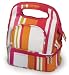 Picnic Plus Savoy Insulated Lunch Tote, Raspberry Stripe