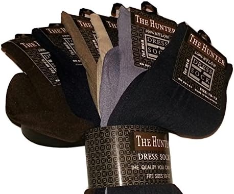 6 Pairs of Dress Socks for Men ALL BLACK