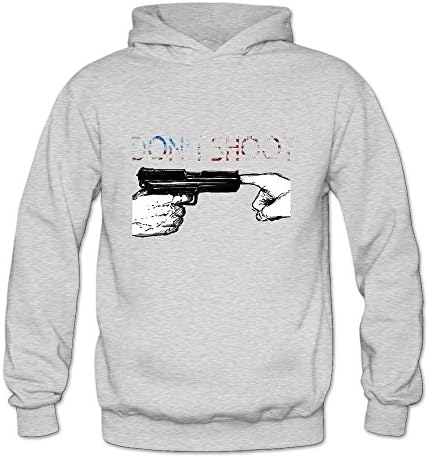EVAMPIRE Women's Gun Violence Funny Hooded Pullover Sweatshirt