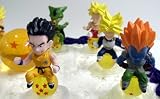 Unique Dragon Ball Z 17 Piece Birthday Cake Topper Featuring 10 Different Characters From The Dragon Ball Z World Sitting On Dragon Ball Z Crystal Balls, 1 Random Large Dragon Ball Z Crystal Ball, And 6 Dragon Ball Z Buttons