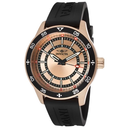 Invicta Men's 14336 Specialty Rose Dial Black Polyurethane Watch Invicta Men's 14336 Specialty Rose Dial Black Polyurethane Watch