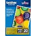 Brother Glossy Inkjet Paper, 4 x 6 Inches, 20 Sheets (BP71GP20) - Retail Packaging