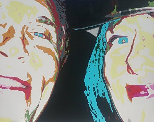 HUGE 4' x 5' Custom POP ART PORTRAIT Original Painting in this same style with black background. Hand Painted - Family portrait - Man portrait - Woman portrait - Couple portrait