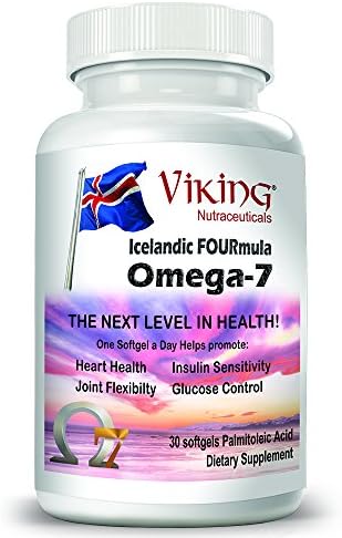 Omega-7 Palmitoleic Acid Fish Oil 30 Softgel Capsules by Icelandic Fourmula