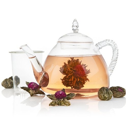 Easy Exotic by Padma Lakshmi Neela Handmade Teapot Gift Set