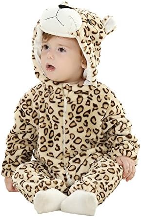 Mekago® Children's Kigurumi Pajamas Onesies Unisex Cosplay (XS, Leopard)