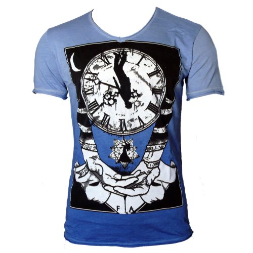 Cooles kurzarm Herrenshirt / T-Shirt mit großem 