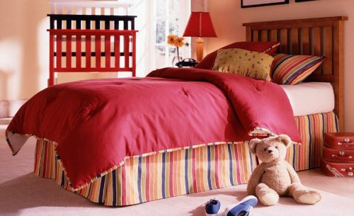 3 pc Twin Size Bedding Bed in a Bag Comforter Set - Southern Textiles Camp 1830 Cozy Kids Ensemble