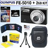 Olympus FE-5010 12MP Digital Camera (Black) + 2GB Accessory Kit